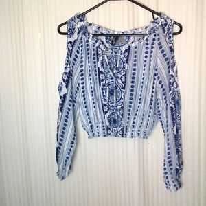 Long Sleeve Crop Top size 2